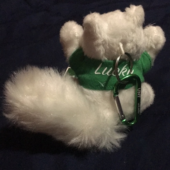 UNT Lucky Albino Squirrel unofficial Mascot Univeristy North Texas white NWT - Picture 2 of 5